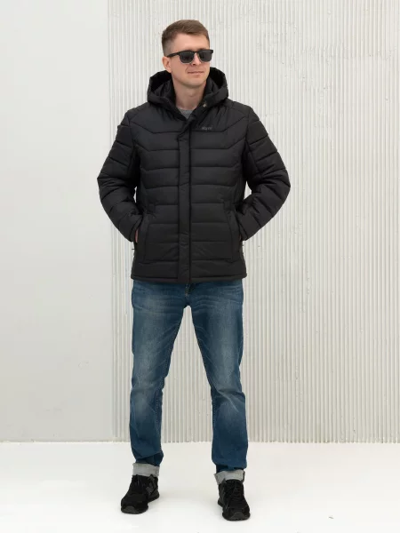 Классическая демисезонная куртка City Fashion Classic черная
