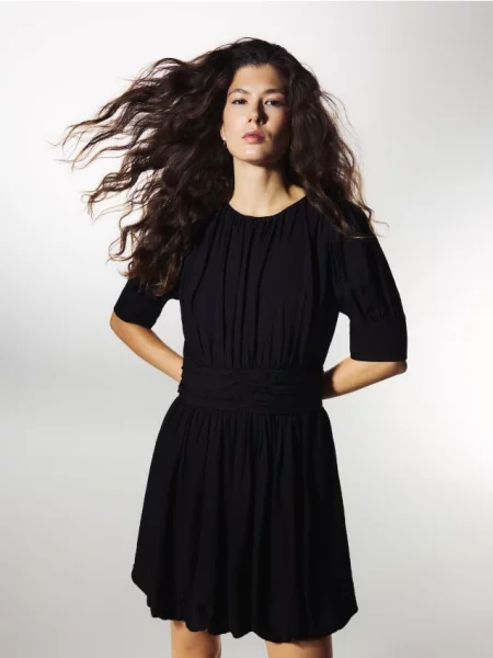 Reserved Rochie mini tip balon negru