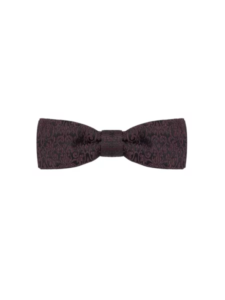 Satynowy krawat Dolce And Gabbana czarny