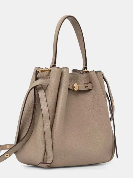 Geantă shopper Tory Burch din piele bej