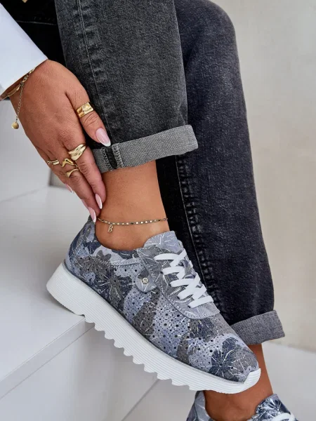 Tenisky S. Barski na platformě šedé