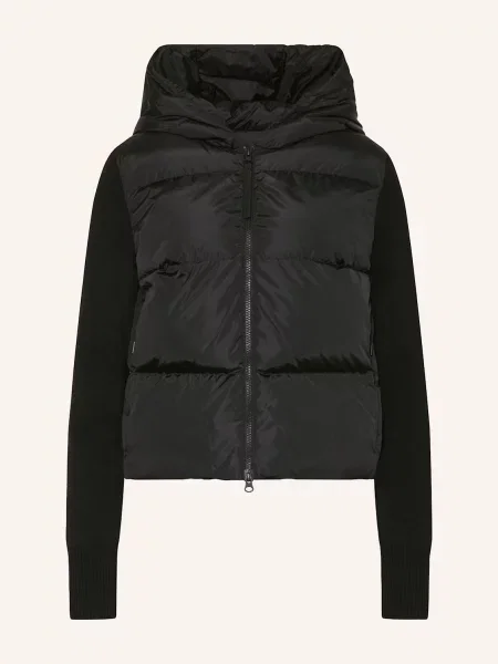 Canada Goose Péřová Bunda Hybridge® Ze Směsi Materiálů černá