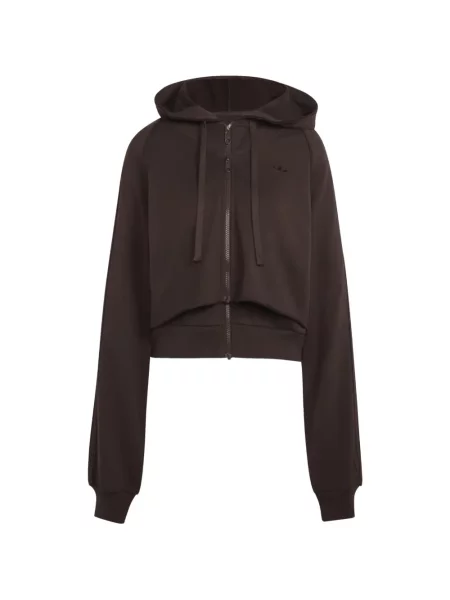 Decupat hanorac Adidas tricotate negru