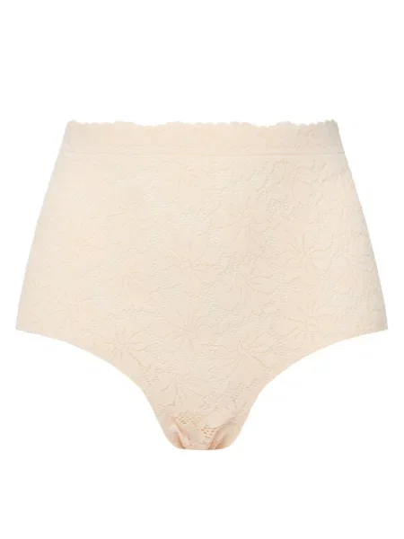 Klasične spodnje hlačke z visokim pasom Selmark roza