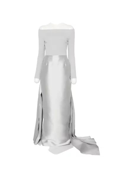 Rochie maxi Solace London drapată gri