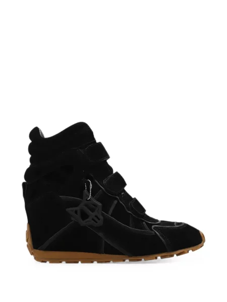 Sneakerși Naked Wolfe cu bretele negru