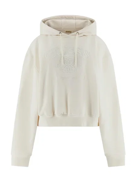 GUESS Športová mikina YAYOI krémová