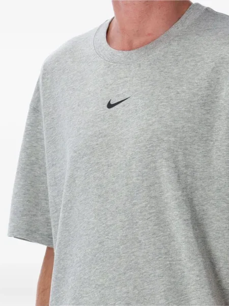 Tricou Nike din fleece alergare cu decolteu rotund gri