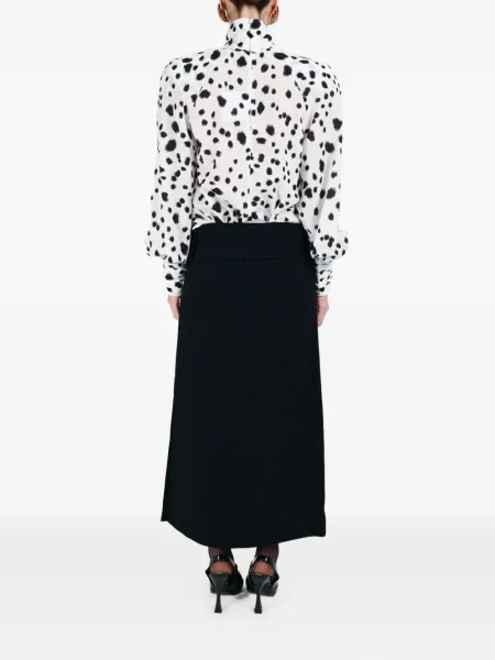 Fusta maxi Rowen Rose cu cataramă negru