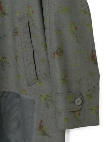 Palton Undercover cu model floral cu imagine gri