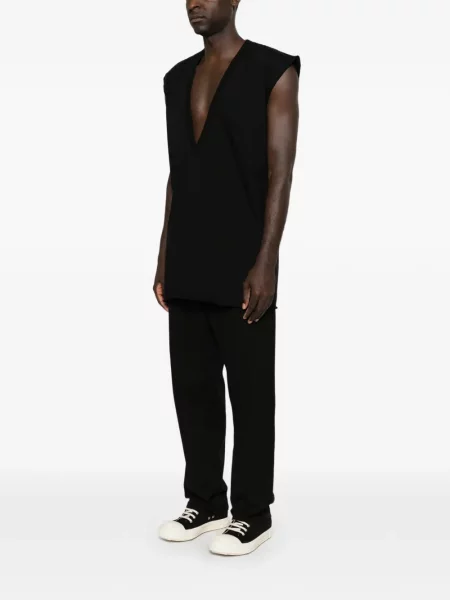 Αμάνικη μπλούζα Rick Owens Drkshdw με λαιμόκοψη v μαύρο