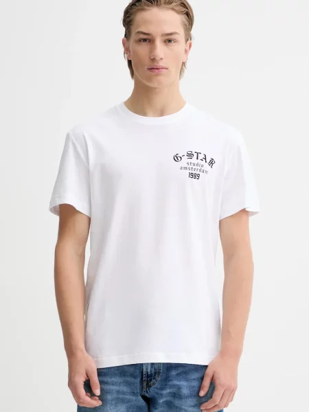 G-Star tričko Studio ams bílé