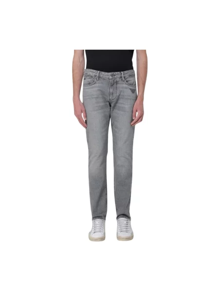 Jeansy Emporio Armani szare