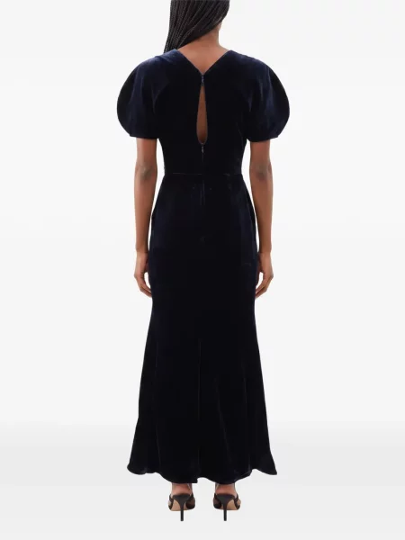 Rochie midi Victoria Beckham albastru