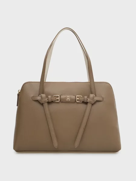 Сумка Tommy Hilfiger з пряжкою бежева