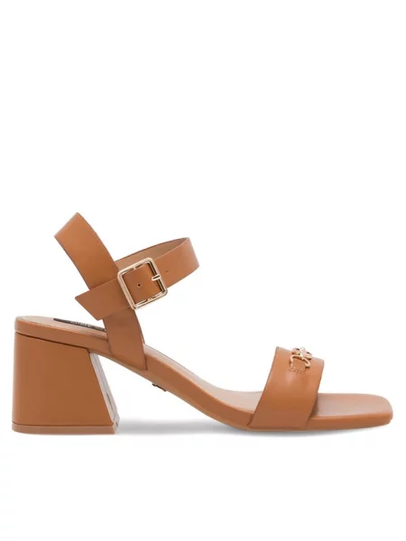 Sandały Nine West brązowe
