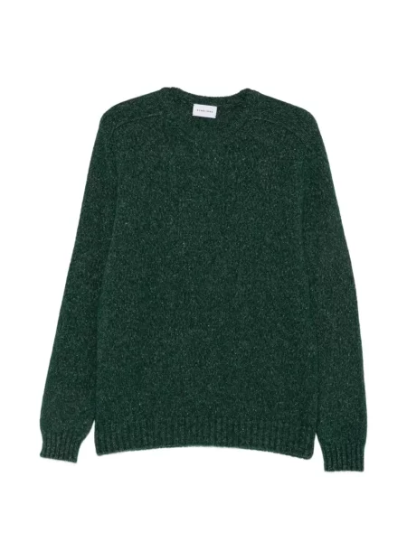 Pulover Scaglione cu decolteu rotund verde