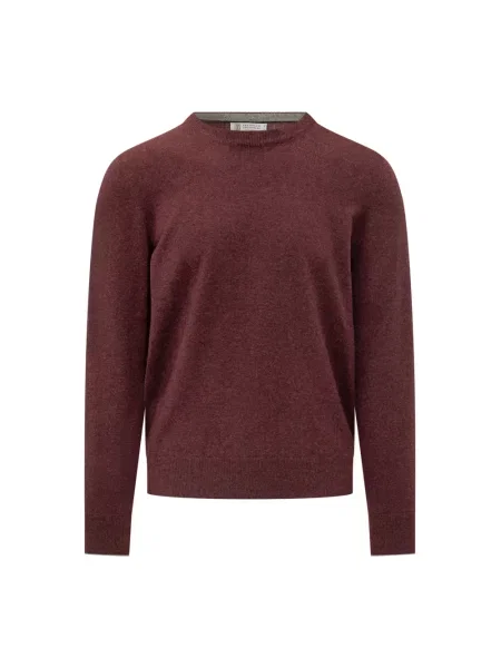 Sweter Brunello Cucinelli czerwony