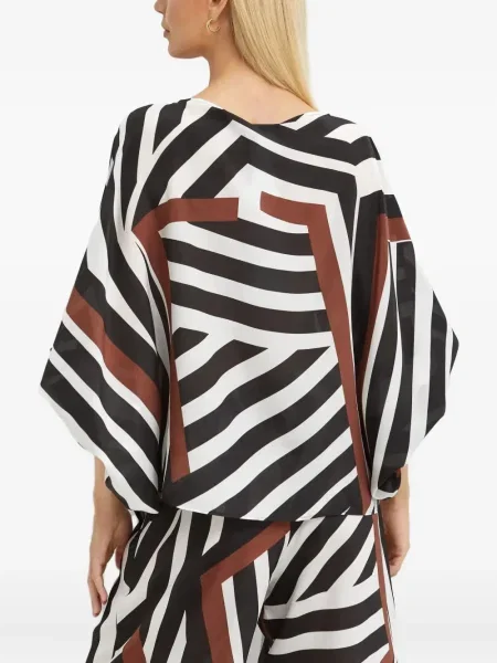 Bluză Max Mara cu dungi negru