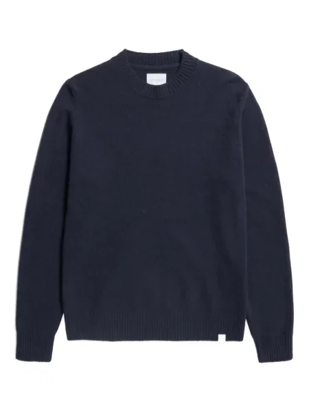 Pulover Norse Projects cu decolteu rotund albastru