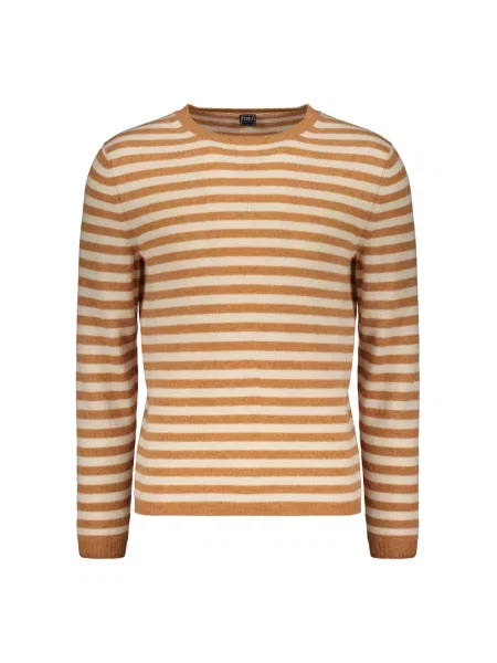 Sweter Fedeli z kaszmiru brązowy