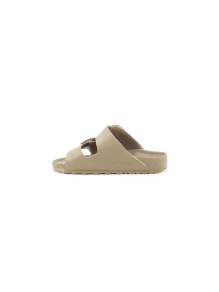 Klapki Birkenstock na sprzączkę beżowe