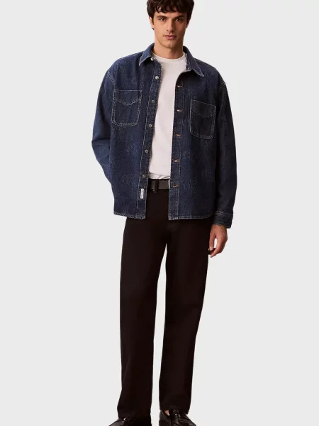 Джинсовая рубашка Calvin Klein Jeans синяя