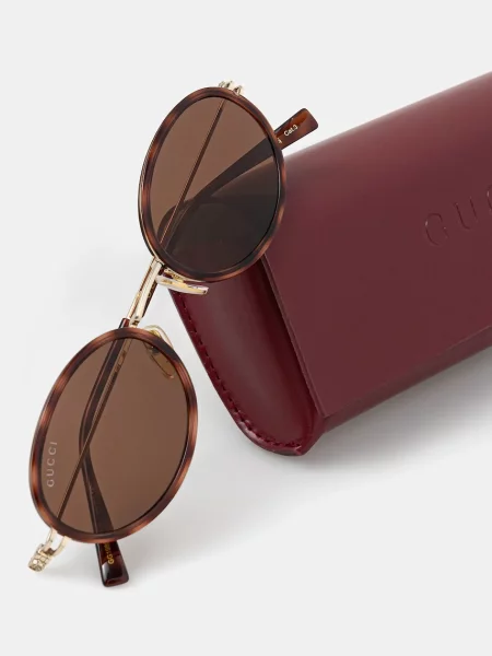Солнцезащитные очки Gucci коричневые