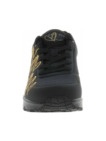Pantofi Skechers cu motiv cu inimi negru