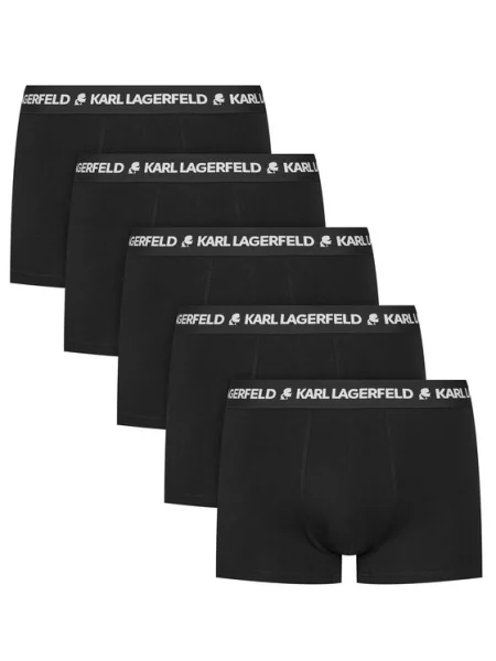 Bokserki KARL LAGERFELD Logo Trunk 5 par black czarne