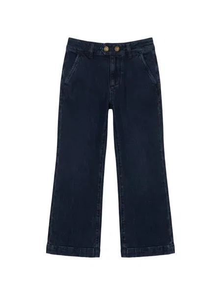 Jeansy straight leg dziecięce Roberto Cavalli niebieskie
