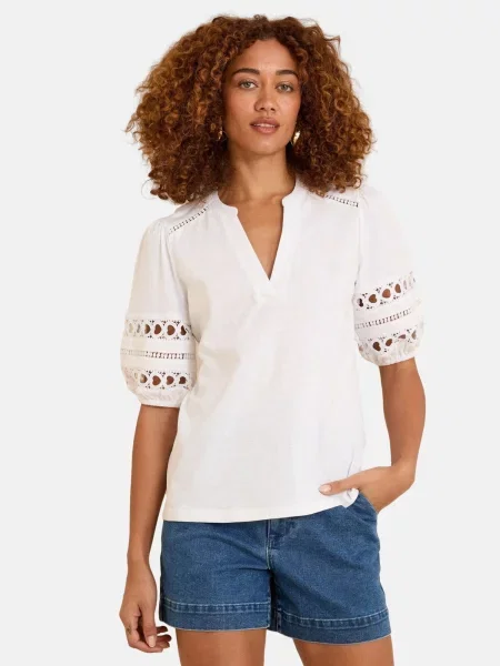 Love & roses Bluză alb