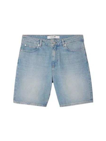 Szorty LACOSTE Bermuda Shorts Washed Bleach 34 niebieskie
