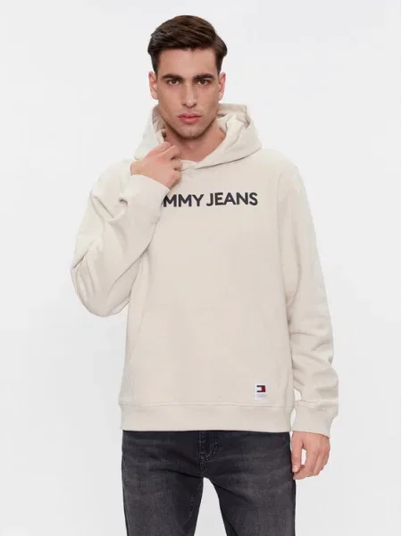 Geacă de blugi Tommy Jeans bej