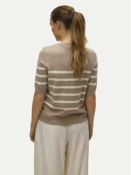 VERO MODA Sveter VMSABA / hnedá béžová