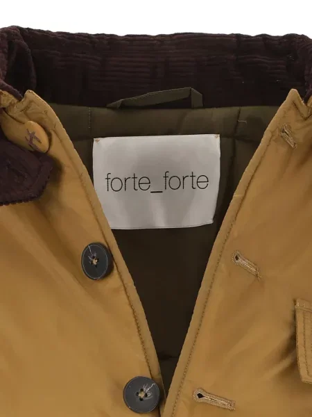 Gulerat decupat geacă Forte_forte de catifea cord