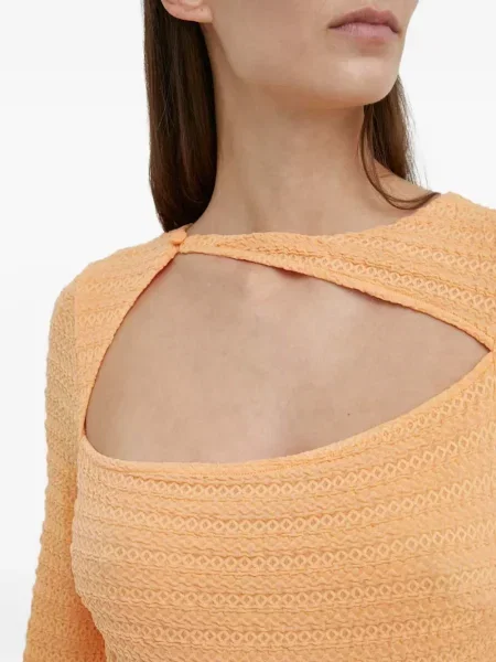 Rochie maxi Résumé lungă de costum portocaliu