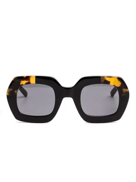 Ochelari de soare Kaleos cu imprimeu geometric negru