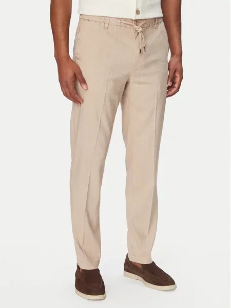 BOSS Pantaloni din Bej negru