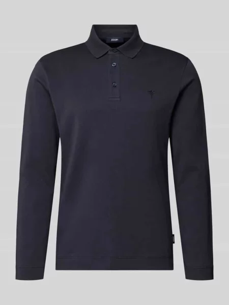 Koszulka polo o kroju nowoczesnym z czystej bawełny model Joop! Collection granatowa