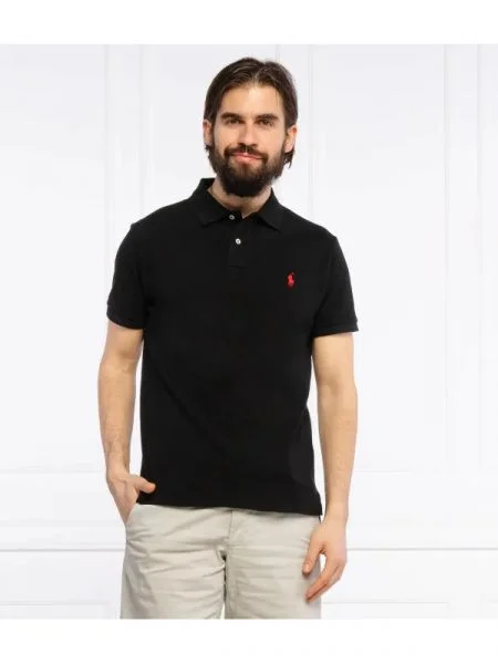 POLO RALPH LAUREN Tenisz póló | Custom slim fit fekete