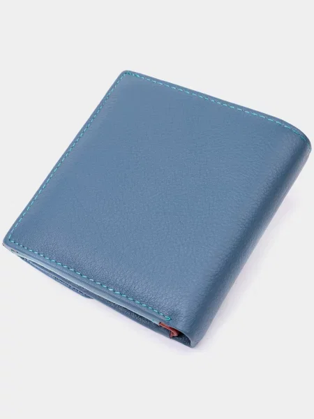 Кожаный кошелек St Leather Accessories бирюзовый