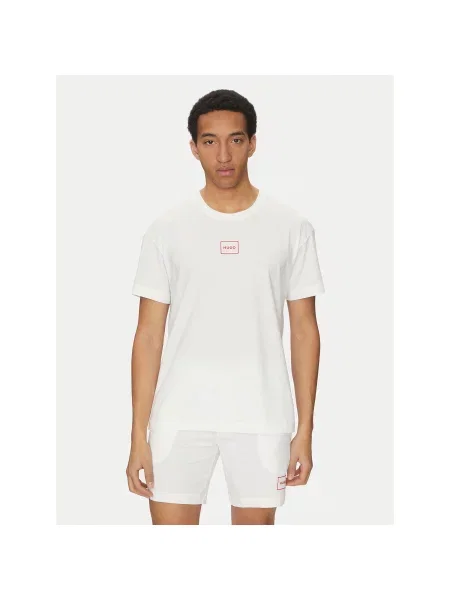 HUGO Marškinėliai Laze Relaxed Fit balta