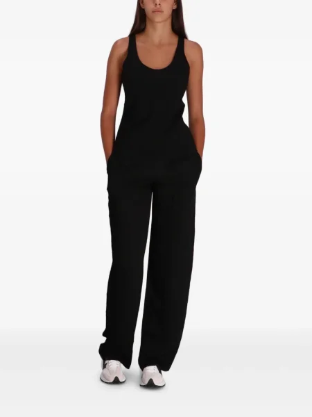 Pantaloni Armani Exchange de catifea alergare negru