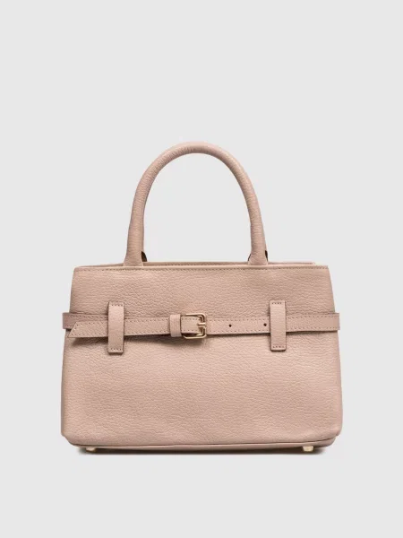 Кожаная сумка Gianni Notaro бежевая