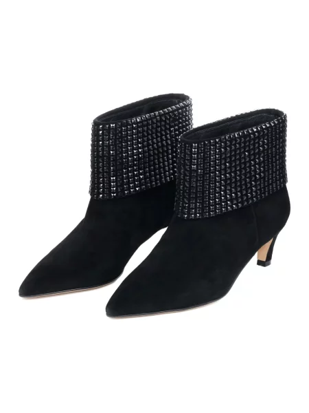 Buty do kostki Cesare Gaspari skórzane czarne
