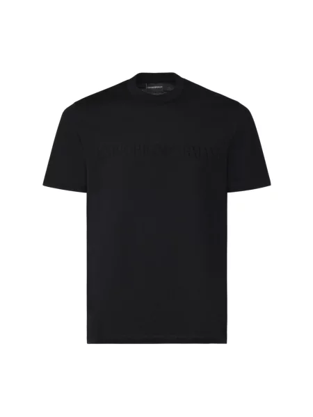 Koszulka Emporio Armani z logo czarna