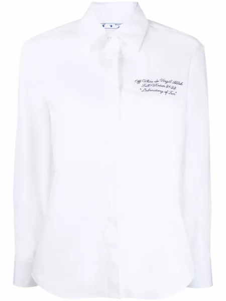 Lung cămașă Off-white alb