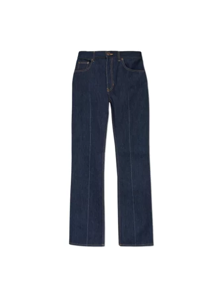 Jeansy straight leg Alexander Mcqueen niebieskie