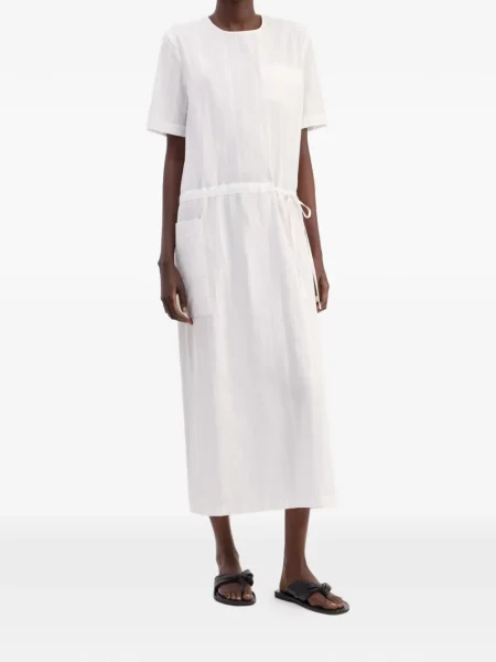 Rochie midi Loulou De Saison alb